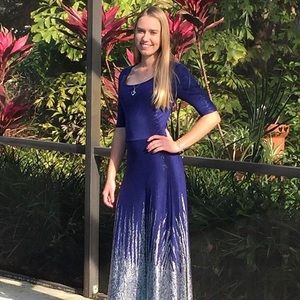 Navy Silver LulaRoe Dress Elegance Collection